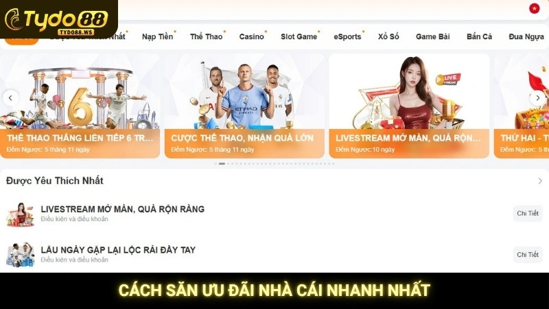 Cách săn ưu đãi nhà cái nhanh nhất