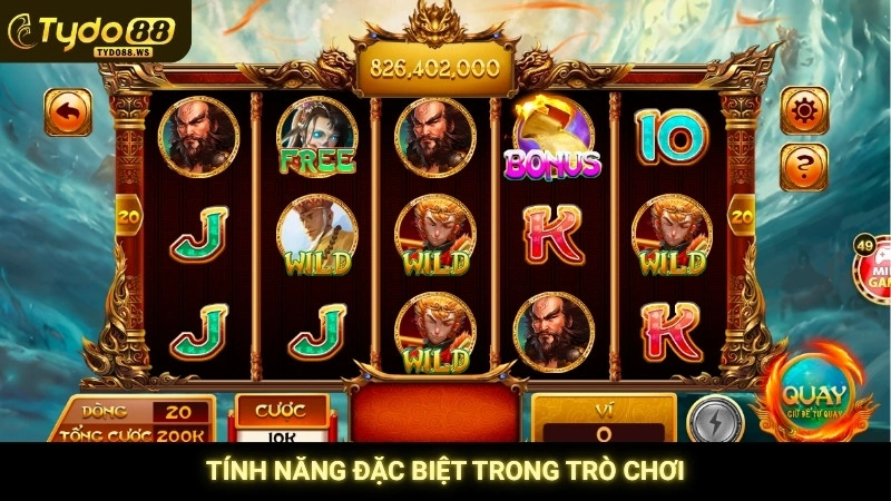 Tính năng đặc biệt trong trò chơi